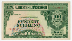 Austria 100 Schilling 1944 Allied Military Authority
P# 110, N# 218509; XF