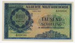 Austria 1000 Schilling 1944 Allied Military Authority
P# 111, N# 218510; # 529566; UNC-