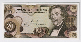Austria 20 Shillings 1967
P# 142, N# 202650; # N491388B; UNC
