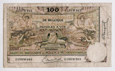 Belgium 100 Francs 1920
P# 78, N# 219325; # 28946963; F-VF