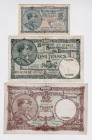 Belgium 1 - 5 - 20 Francs 1920 - 1943
P# 92, 97, 111, VF
