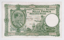 Belgium 1000 Francs 1941
P# 110, # 33144013; XF