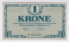 Denmark 1 Krone 1918
P# 12d, N# 205821; # F 3614327; AUNC