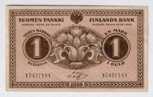 Finland 1 Markka 1916
P# 19, N# 226641; # 10427181; AUNC