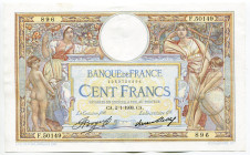 France 100 Francs 1936
P# 78, N# 206027; # 896 F.50149; AUNC