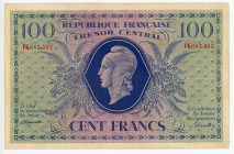France 100 Francs 1943
P# 105a, N# 206714; # PK642,392; XF