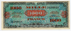 France 1000 Francs 1944
P# 120, N# 206803; UNC-