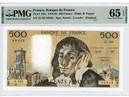 France 500 Francs 1979 PMG 65
P# 156e, N# 204961; # H.102 88920