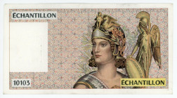 France Echantillon Test 1990 - 1995 (ND)
# 10103; Thomas de la Rue,Test Note; AUNC-