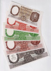 Argentina 5 - 10 - 50 - 100 Pesos & 10 x 1000 Pesos 1942 - 1969
P# 266 - 284, 5 - 10 - 50 - 100 Pesos and 10 on 1000 Pesos; UNC