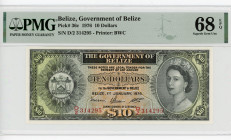 Belize 10 Dollars 1976 PMG 68
P# 36c, N# 202482