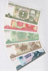 Cuba Lot of 5 Banknotes 2004 - 2014
P# 116 - 128, 1 - 3 - 5 - 10 - 20 Pesos; UNC