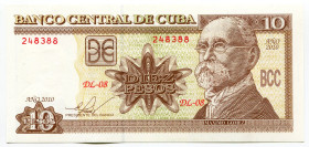 Cuba 10 Pesos 2010
P# 117j, N# 205106; # DL08-248388; UNC