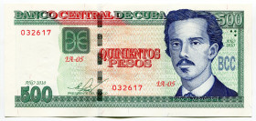 Cuba 500 Pesos 2010
P# 131a, N# 218106; # IA05-032617; UNC