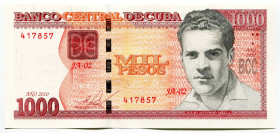 Cuba 1000 Pesos 2010
P# 132a, N# 218107; # IA02-417857; UNC