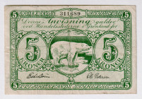 Greenland Lot of 5 Banknotes 1945 (ND)
P# 15A, # 311689; VF