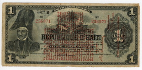Haiti 1 Gourde 1916 Overprint
P# 137, N# 217431; # 256071; VF