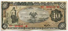Mexico Veracruz 10 Pesos 1914
P# S1107a, N# 226717; # C 6684152 D; AUNC