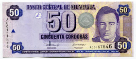 Nicaragua 50 Cordobas 2002
P# 193, N# 225382; # A00157646; UNC