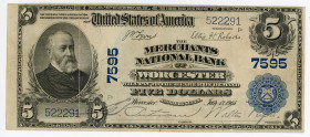 United States Worcester County National Bank Massachusetts 5 Dollars 1905
Fr# 590, N# 274743; # 522291; Very rare; VF
