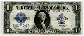 United States 1 Dollar 1923 E
P# 342, N# 202801; # E55977905D; Silver Certificate; XF