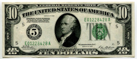 United States 10 Dollars 1928 F
P# 421, N# 236370; # E01228428A; XF