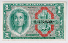 United States Mlitary Certificate 1 Dollar 1964
P# M54, N# 212556; # H04972532H; XF