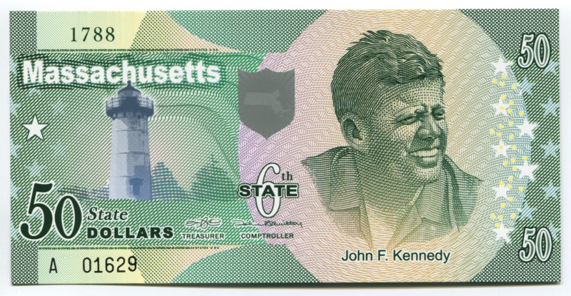 United States Massachusetts 50 Dollars 2014 Specimen
6th State