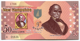 United States New Hampshire 50 Dollars 2014 Specimen
9th State