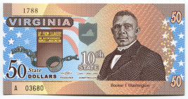 United States Virginia 50 Dollars 2014 Specimen
10th State