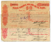Argentina 4 x Buenos Aires Banco Espanol del Rio de la Plata 1910 - 1912
Bills of Exchange; VF