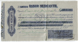 Bolivia Oruro 1500 Pesetas 1914 Banco Mercantil 
Bill of Exchange paybale to Banco Aleman Transatlantico; VF