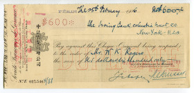 China Pekin 600 Francs 1927 Beijing Banque Franco-Chinoise
XF