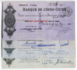 French Indochina Pekin 190 Dollars 1920 th Beijing Banque de Indo-Chine
AUNC