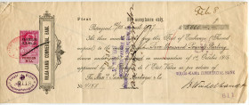 Russia - Northwest Petrograd 5000 Pounds 1917 Volga-Kama Commercial Bank 
Bill of Exchange; XF