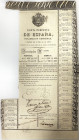 Spain 200 pesos or 500 florins 1830 Bond 
Certificate of 5% Renta Perpetua de Espana issued in Madrid and payable in Amsterdam ; VF