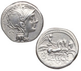 111-110 a.C. Gens Mallia. Roma. Denario. S-2. Ag. 3,80 g. Bella. EBC-. Est.120.