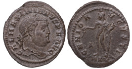 Galerio Maximiano (293-306 dC). Cycico 1ª Oficina. Nummus. Ag. 6,89 g. / GENIO AVGVSTI. Genio estante a izquierda. EBC-. Est.30.