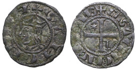 Sancho IV (1284-1295). León. Meaja coronada. Ve. 0,70 g. Atractiva. MBC+ / EBC-. Est.70.