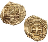 1621-1665. Felipe IV (1621-1665). Sevilla. 2 escudos. R. A&C . Au. 5,52 g. Bella. Brillo original. Escasa así. EBC-. Est.1200.