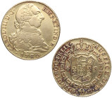 1780. Carlos III (1759-1788). Madrid. 4 Escudos. PJ. A&C 1784. Au. 13,38 g. Pudo estar colgado. MBC. Est.900.