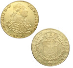 1795. Carlos IV (1788-1808). Madrid. 4 escudos falsa de época. MF. A&C 1478. Au. 13,71 g. Bella. Brillo original. Muy interesante. Oro 835. EBC / EBC+...