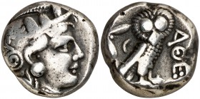 (353-294 a.C.). Ática. Atenas. Tetradracma. (S. 2537) (CNG. IV, 1599). 15,14 g. MBC-.