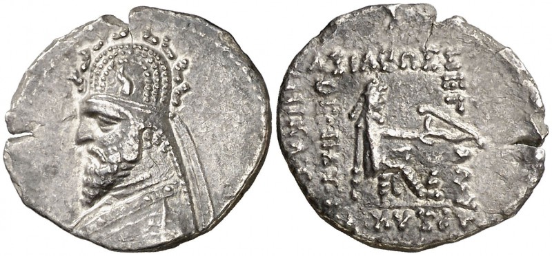 Imperio Parto. Sinatruces (77-70 a.C.). Dracma. (S. 7394). 3,09 g. Leve grieta. ...