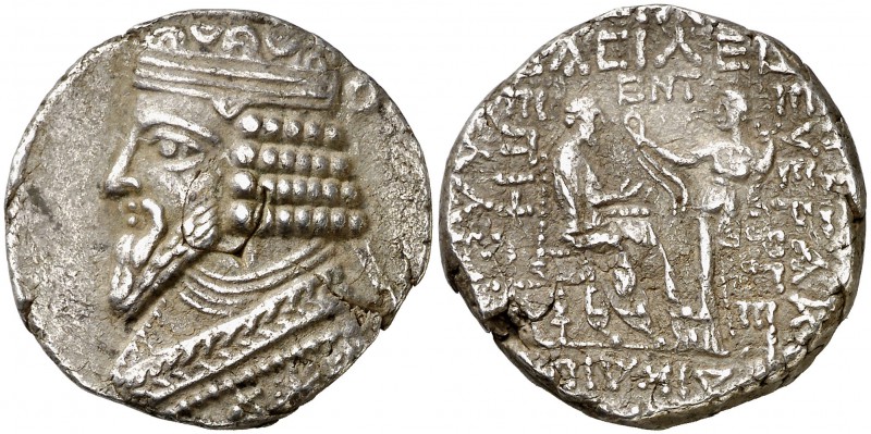 (47 d.C.). Imperio Parto. Gotarzes II (40-51 d.C.). Tetradracma. (S.GIC. 5791 va...