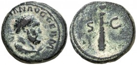 (101 d.C.). Trajano. Cuadrante. (Spink 3249) (Co. 344) (RIC. 699). 2,60 g. MBC+.