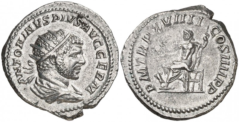 (216 d.C.). Caracalla. Antoniniano. (Spink 6769 var) (S. 342a) (RIC. 277b). 5,14...
