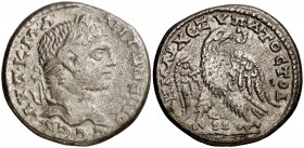 s/d. Caracalla. Fenicia. Tripolis. Tetradracma. (S.GIC. 2677 var) (BMC. XXVI, falta). 11,57 g. MBC.