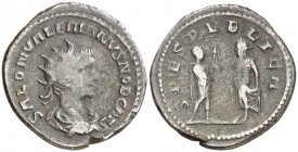 (258-260 d.C.). Salonino. Antoniniano. (Spink 10775) (S. 95a) (RIC. 36). 3,89 g. Escasa. MBC-.