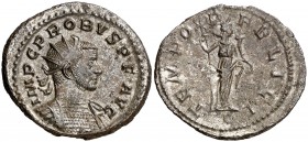 (277-280 d.C.). Probo. Antoniniano. (Spink 12048) (Co. 713) (RIC. 104). 4,36 g. Conserva parte del plateado original. EBC/EBC-.